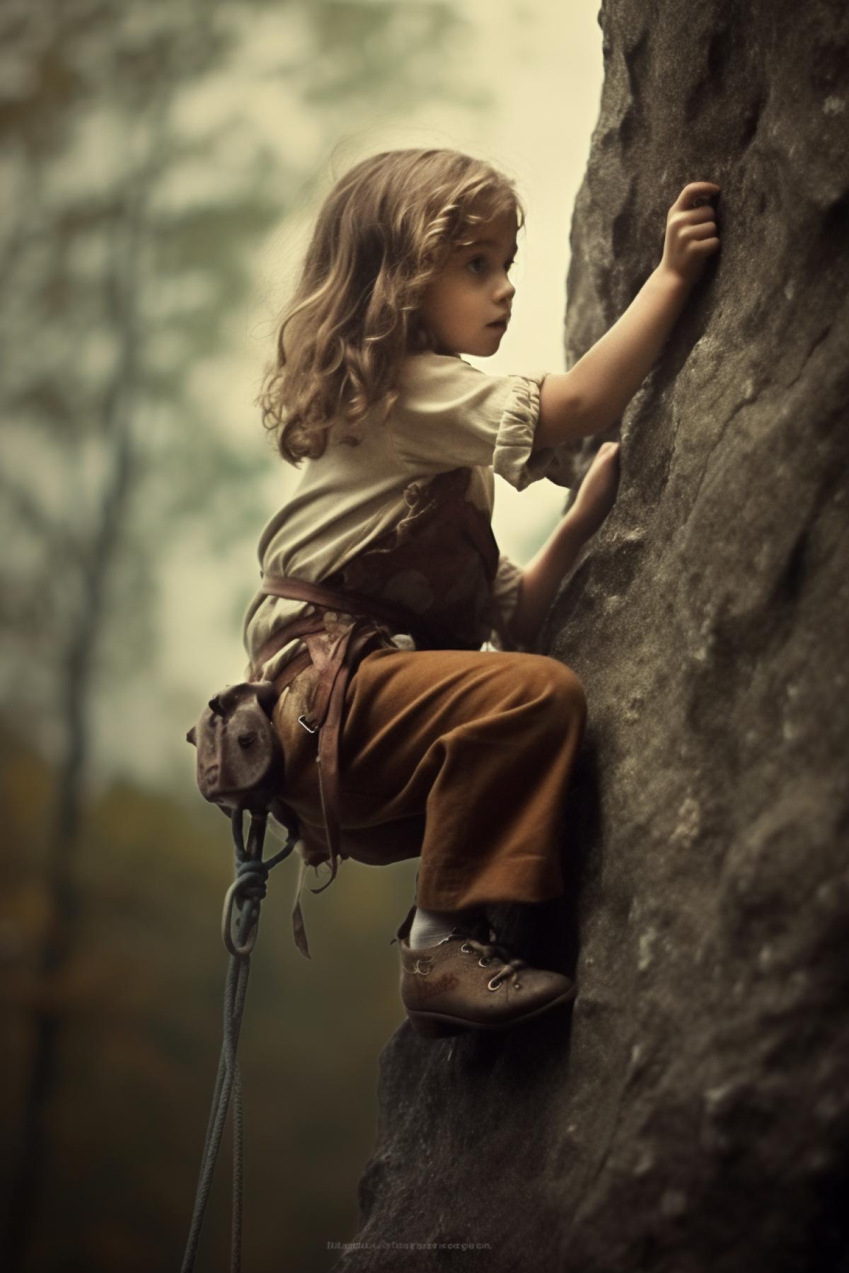 Little girl climber