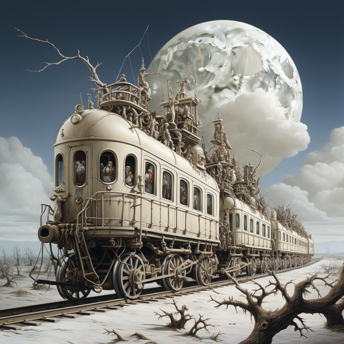 Expedition to the Moon by Salvador Dali