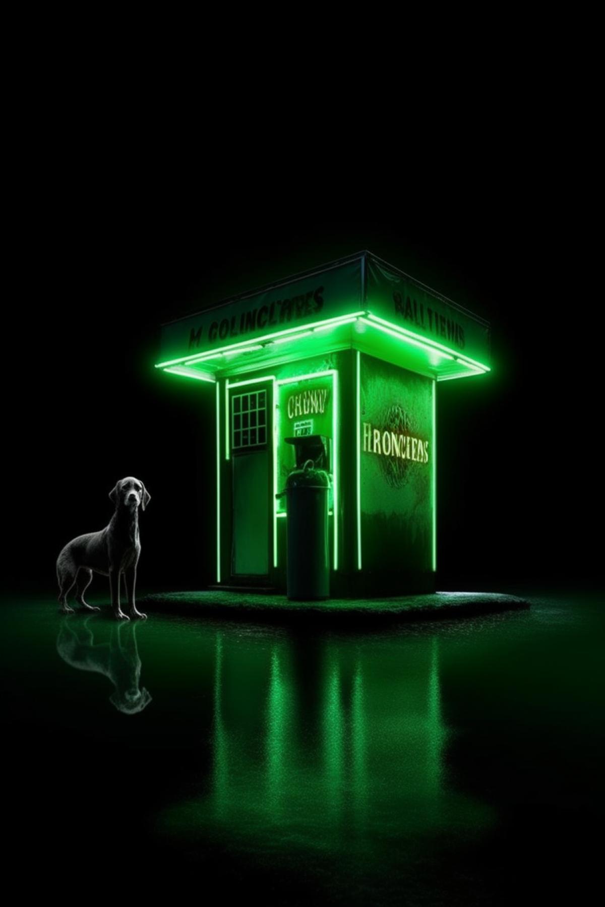 Village green neon bright