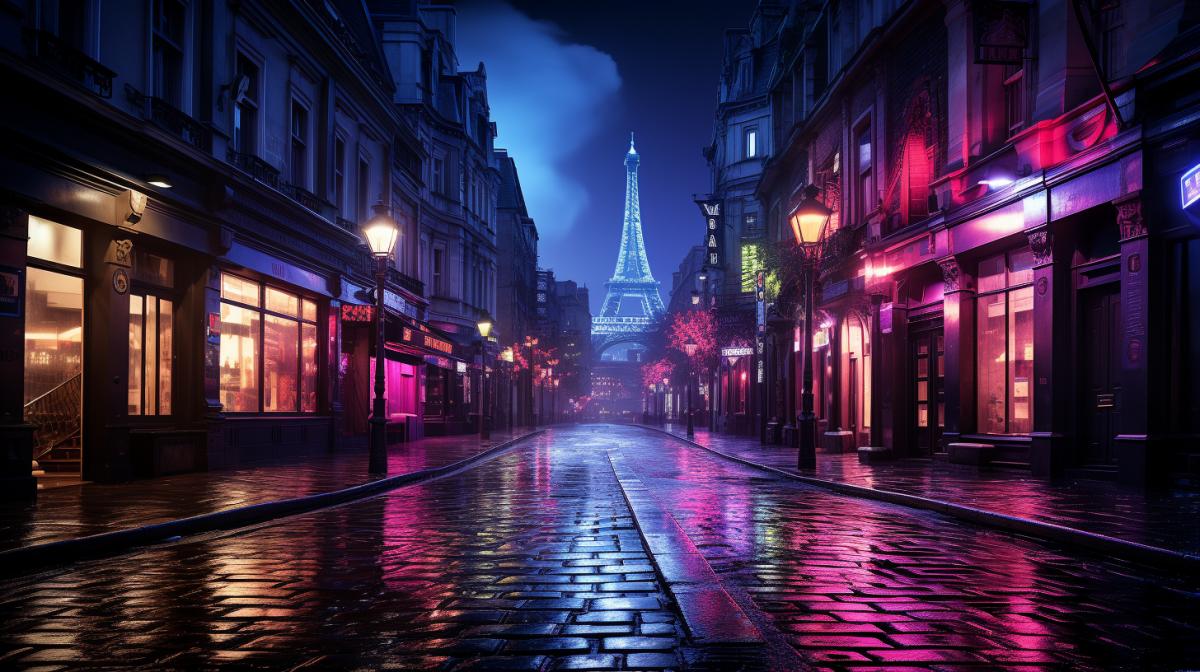beautiful city landscape, Night metropolis, neon signs, Rain, fog, award winning photography, beautifully color-coded, photorealistic, Breathtaking, highly detailed, 8k