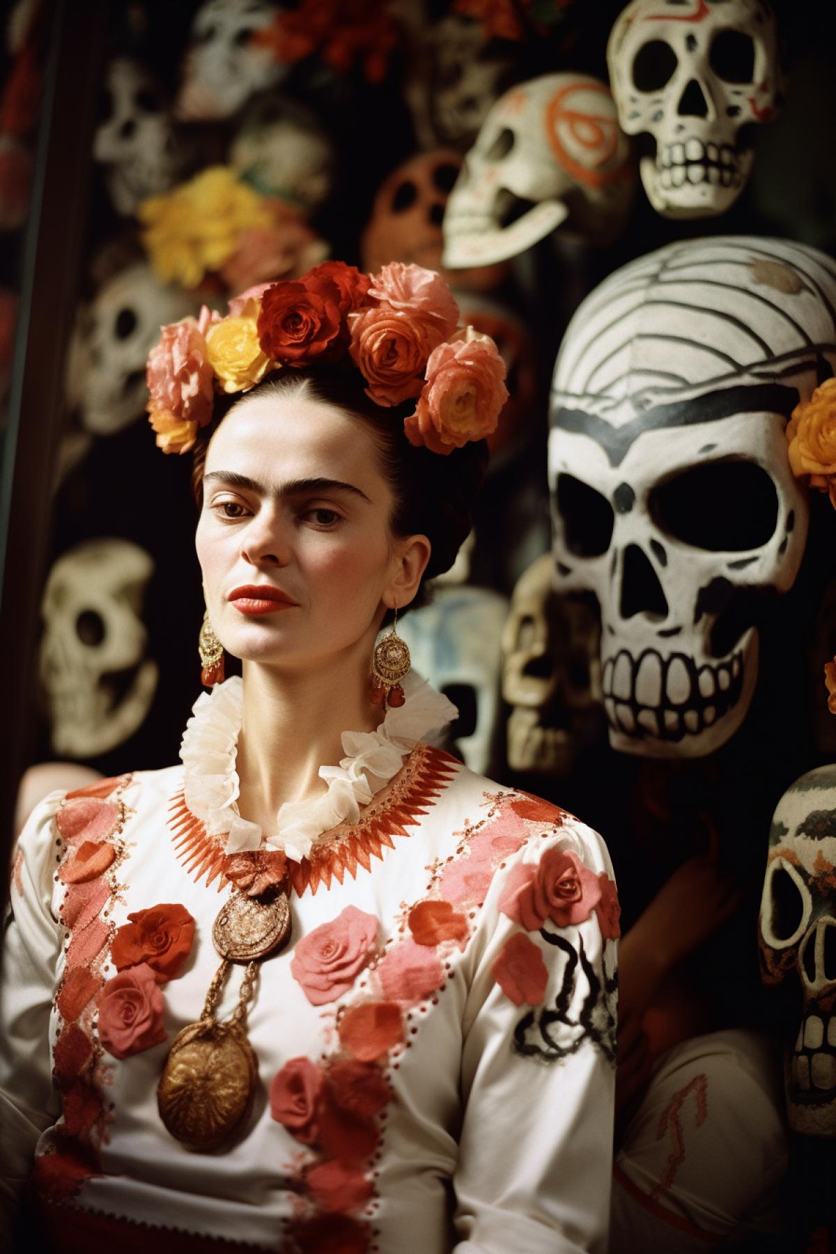 Frida Kahlo at The Day of the Dead