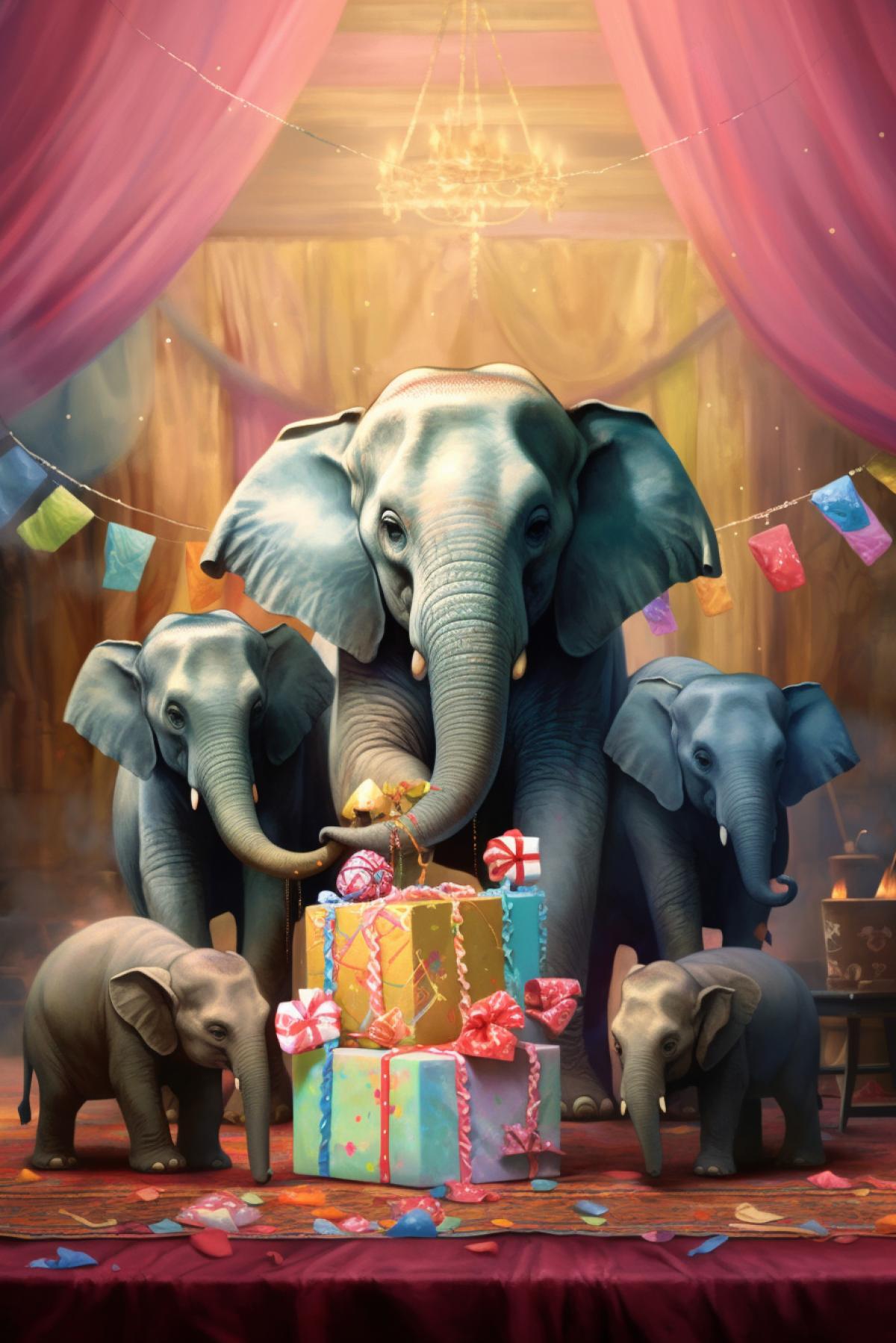 Its the elephants birthday