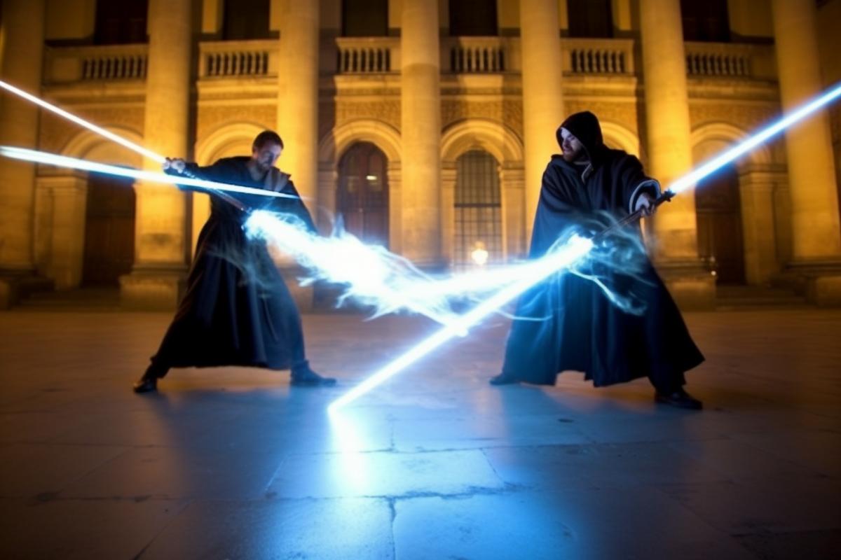 epic lightsaber battles