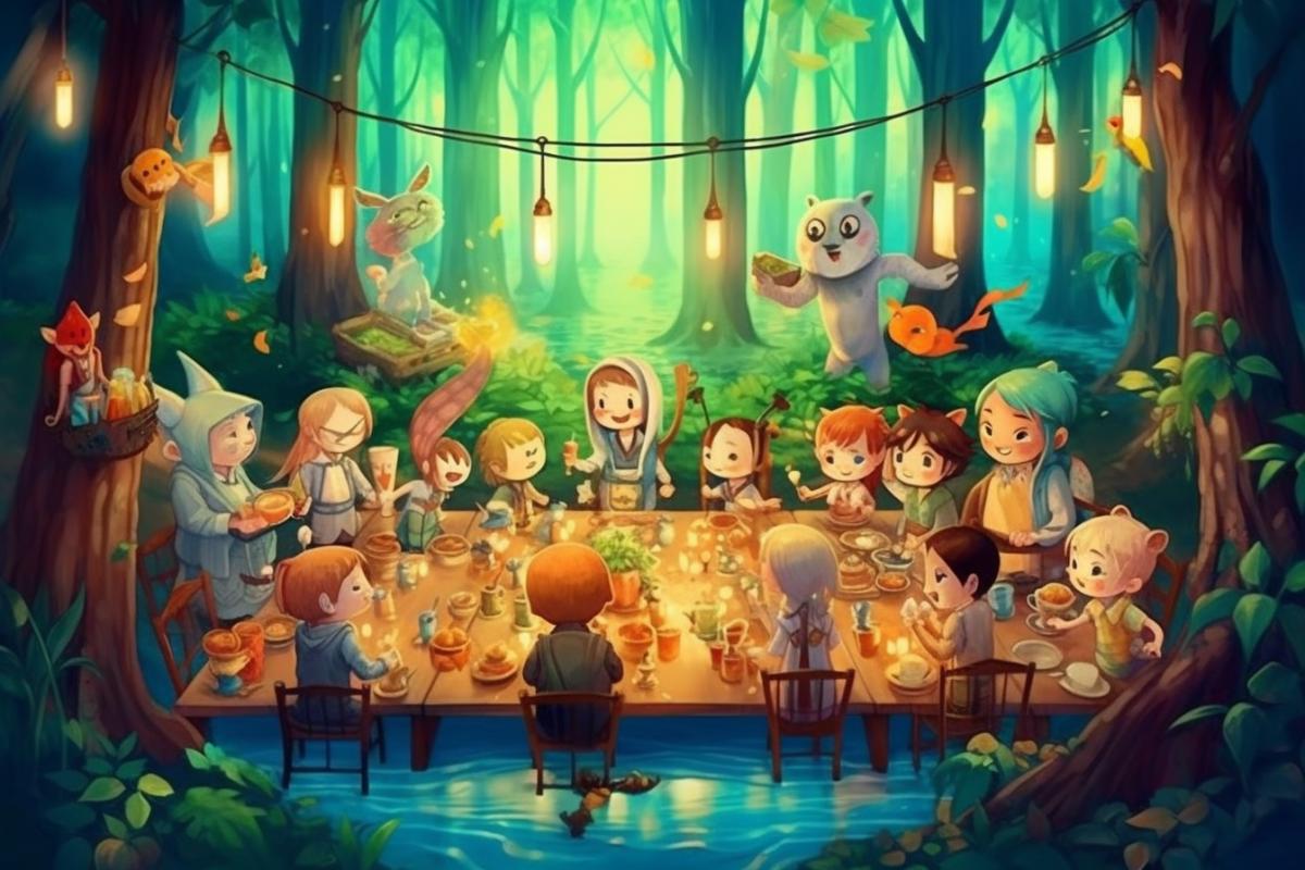 Party, lots of Harry Potters having fun in the forest ✨