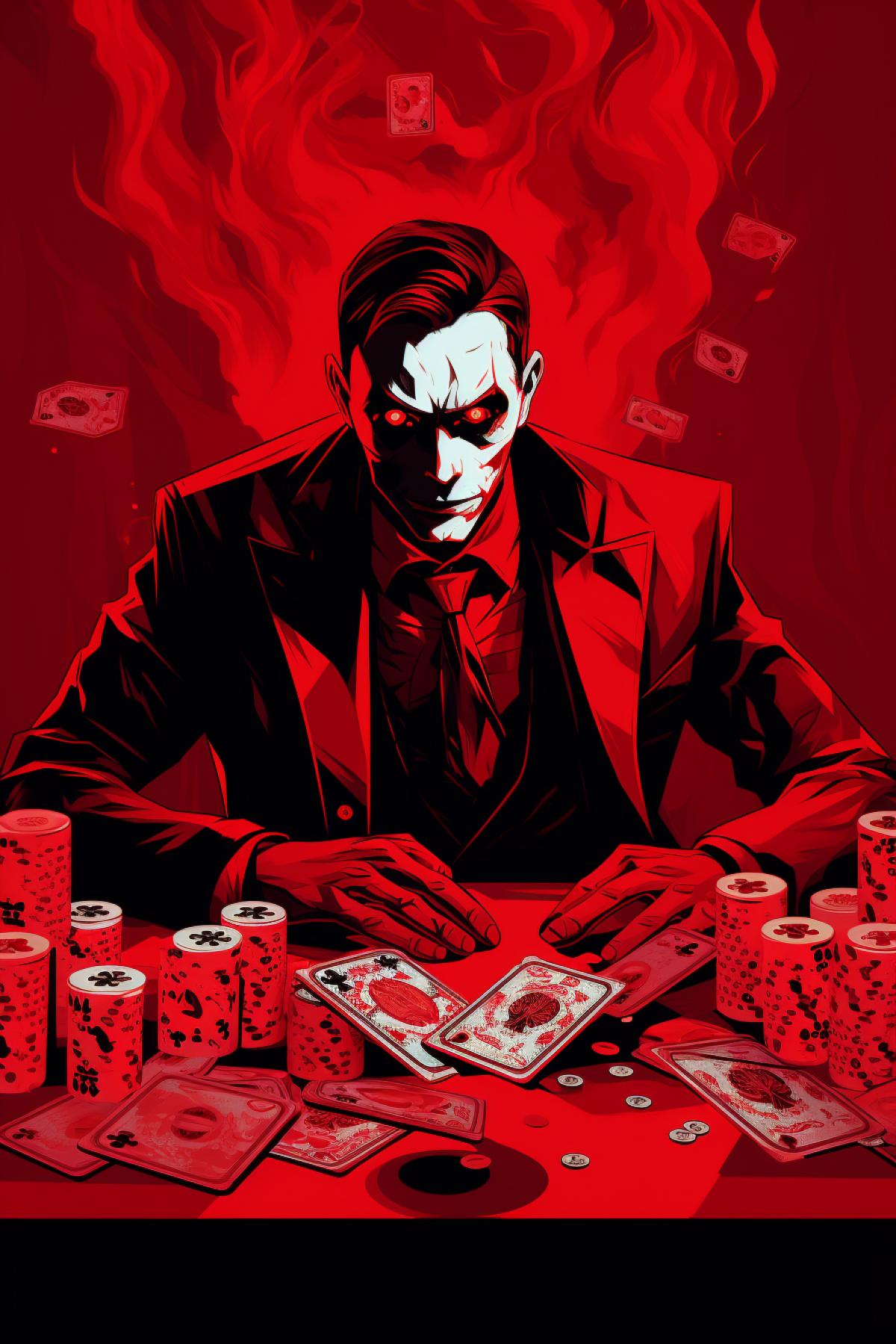 Casino in hell desperate and sick players red palette only