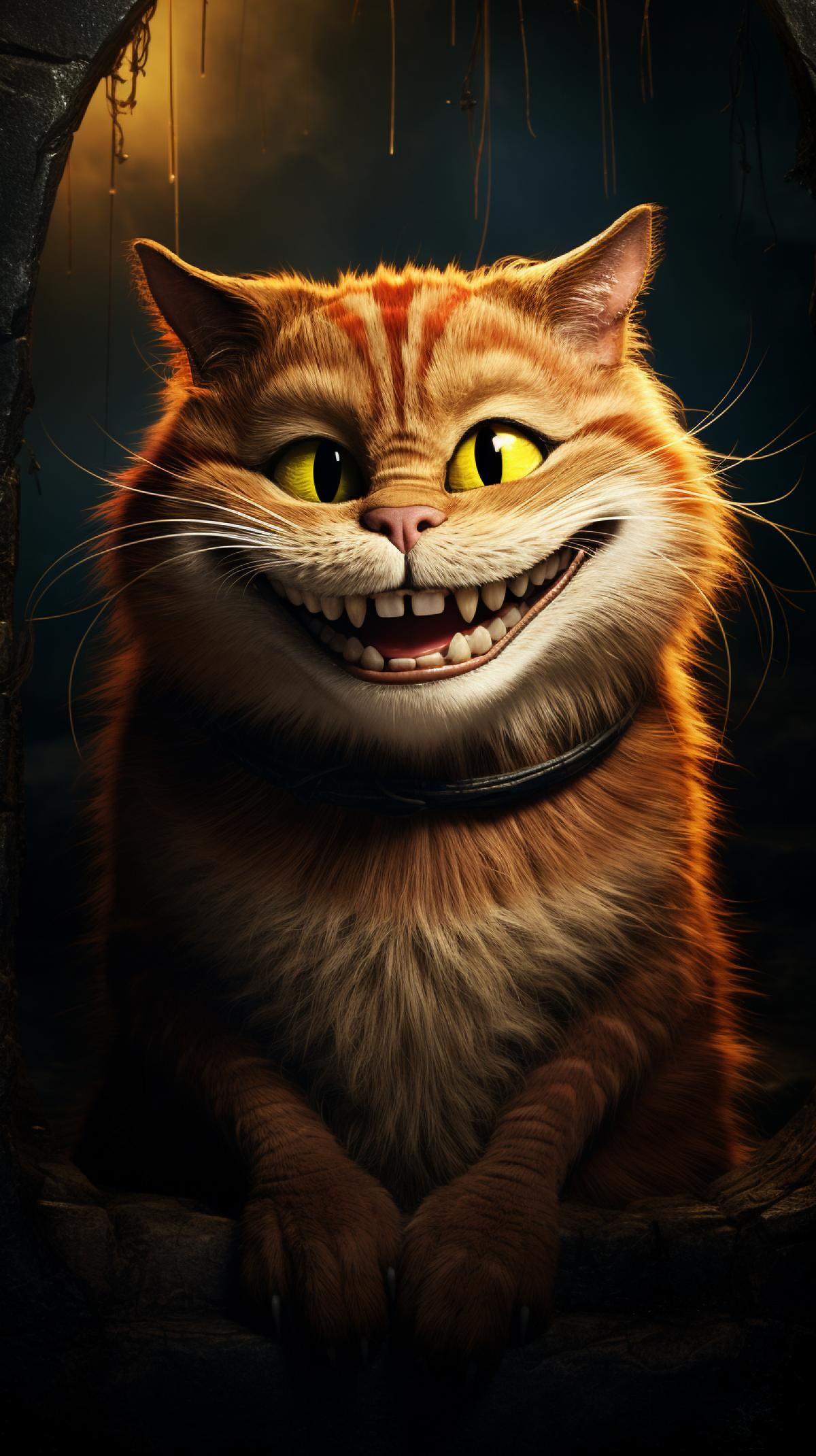 The smiling cat from Shrek.