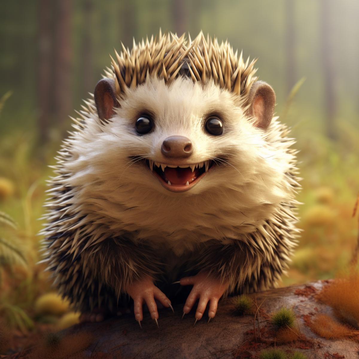 Cute smiling unusual animal