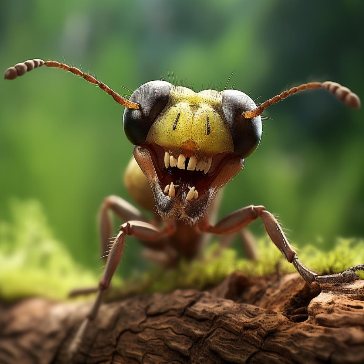 Smiling ant