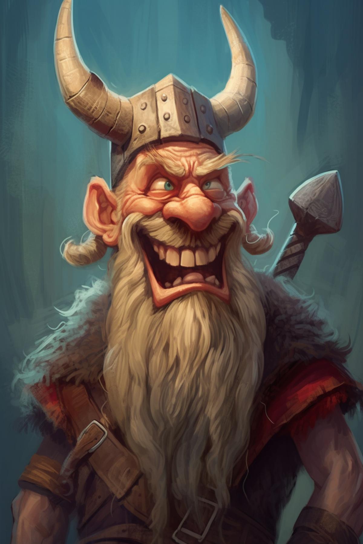 Viking caricature