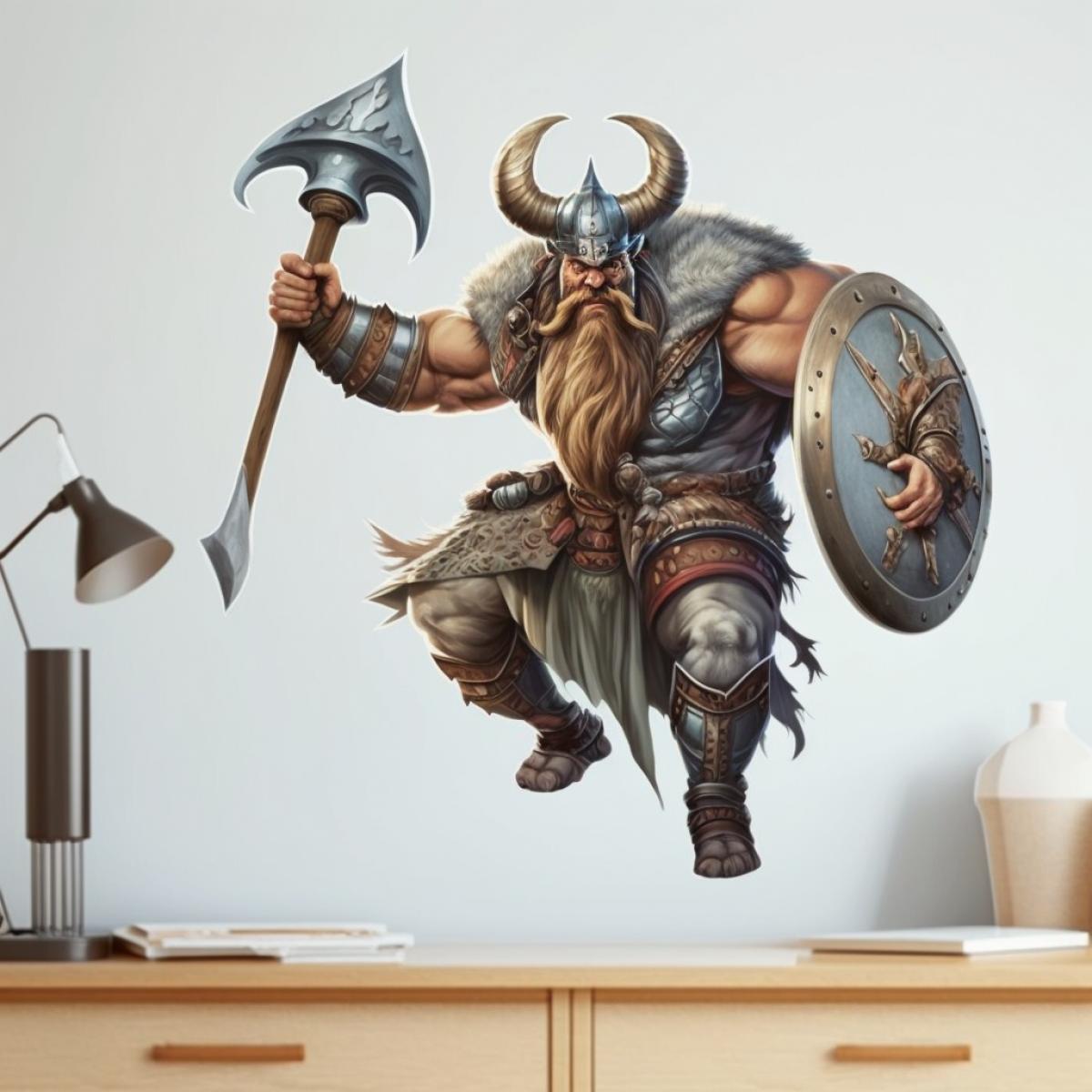 Sticker Viking Berserker in Battle Fury