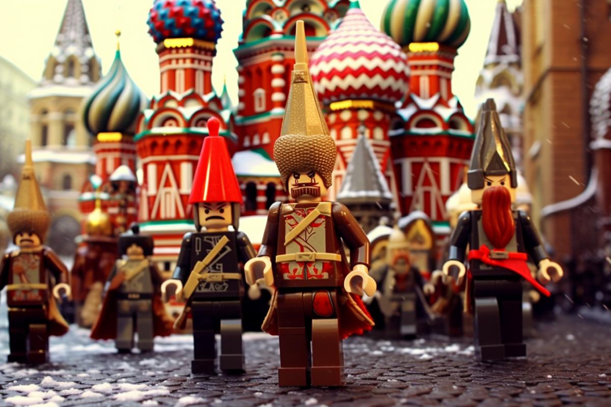 Russia in Lego style
