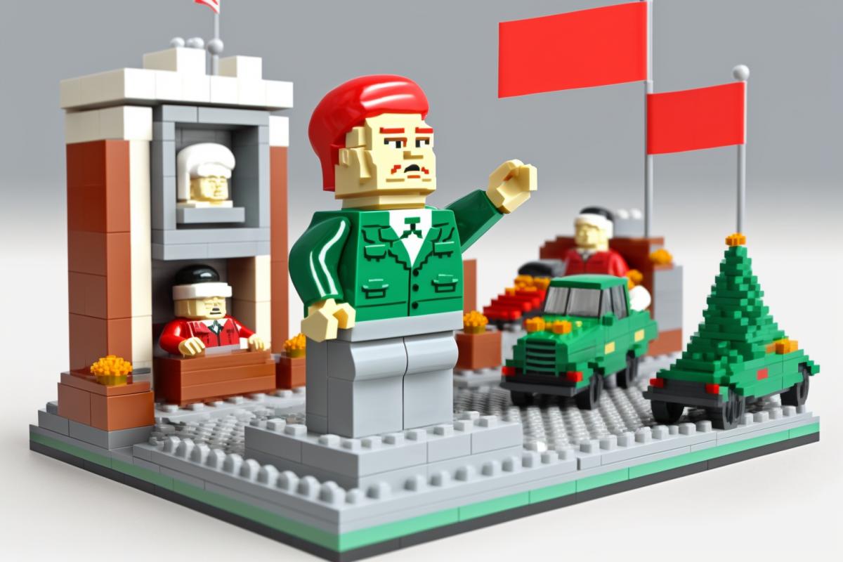 New Year in the USSR in Lego style