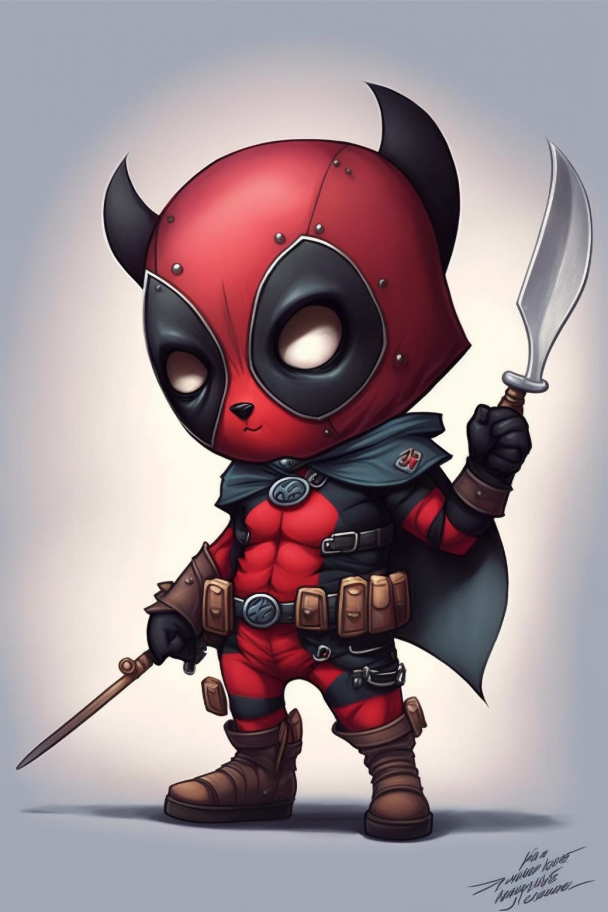 deadpool in disney style