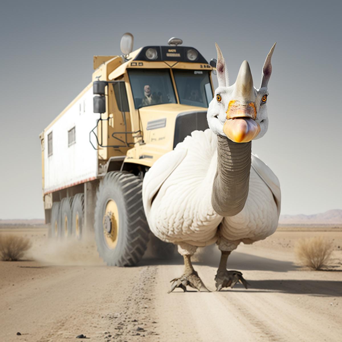 Half cancer, half goose in ambush.