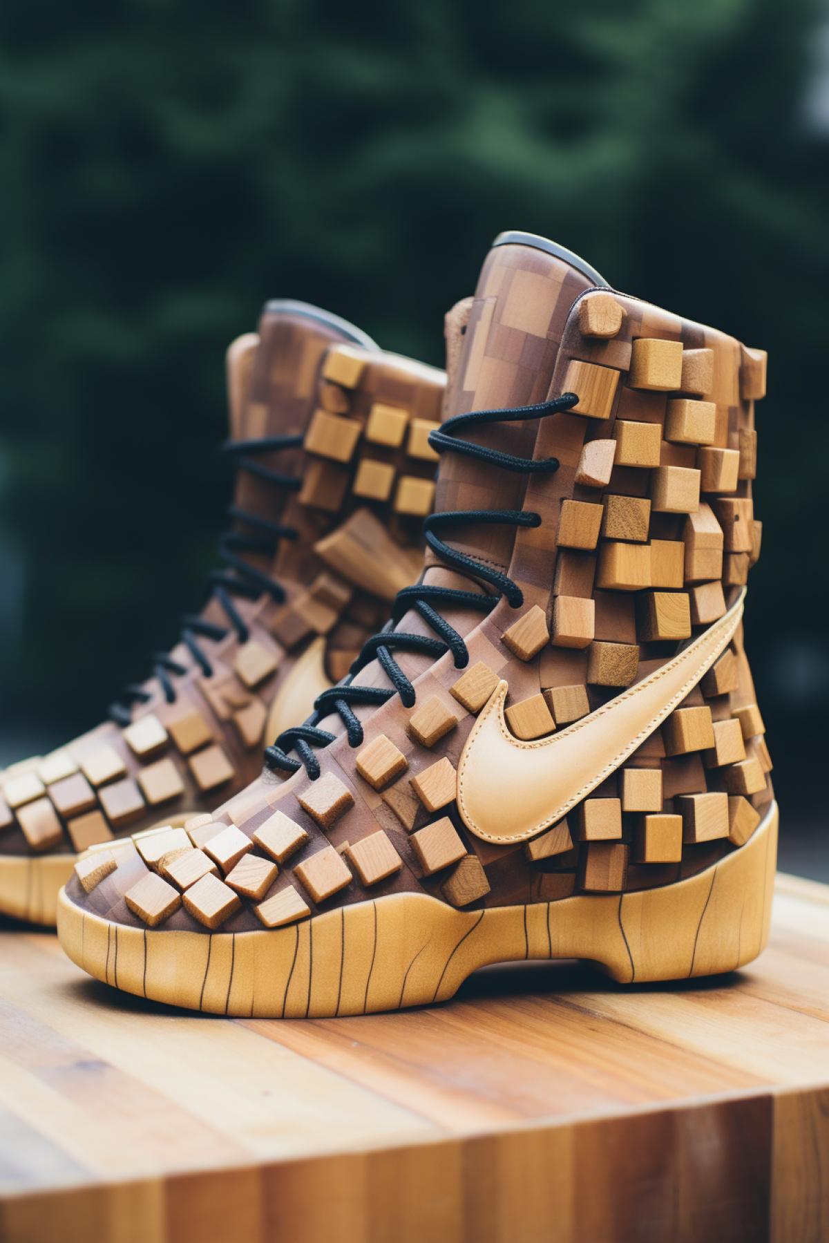 Nike wood booties