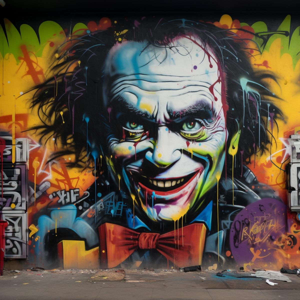Graffiti on the theme of the movie hit Bill