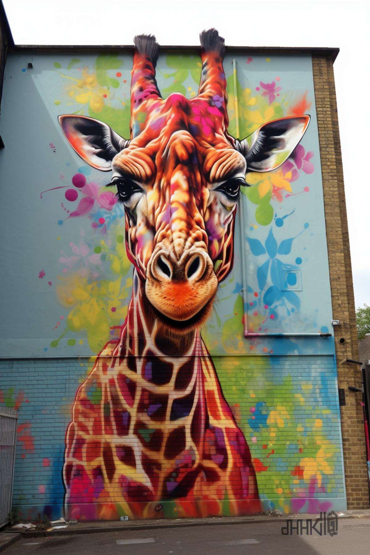 Graffiti giraffe