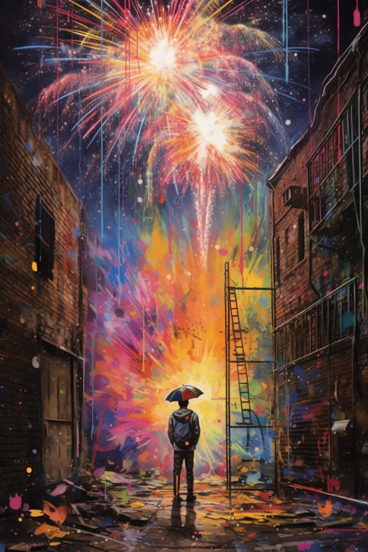 Graffiti fireworks
