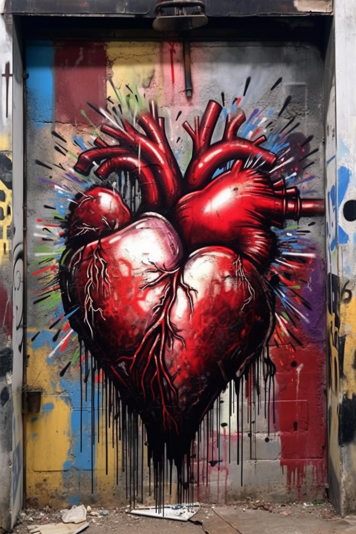 Graffiti heart ❤️❤️❤️❤️