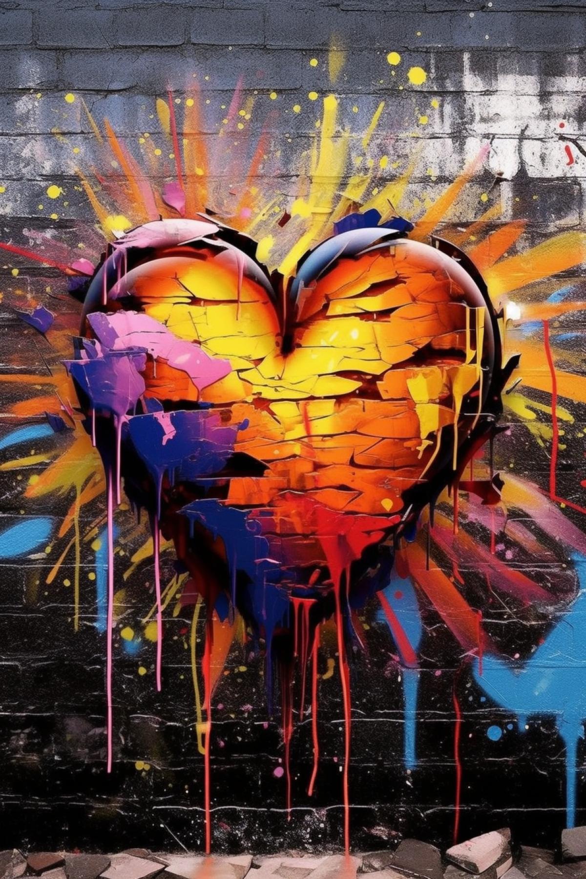 Graffiti heart ❤️❤️❤️❤️