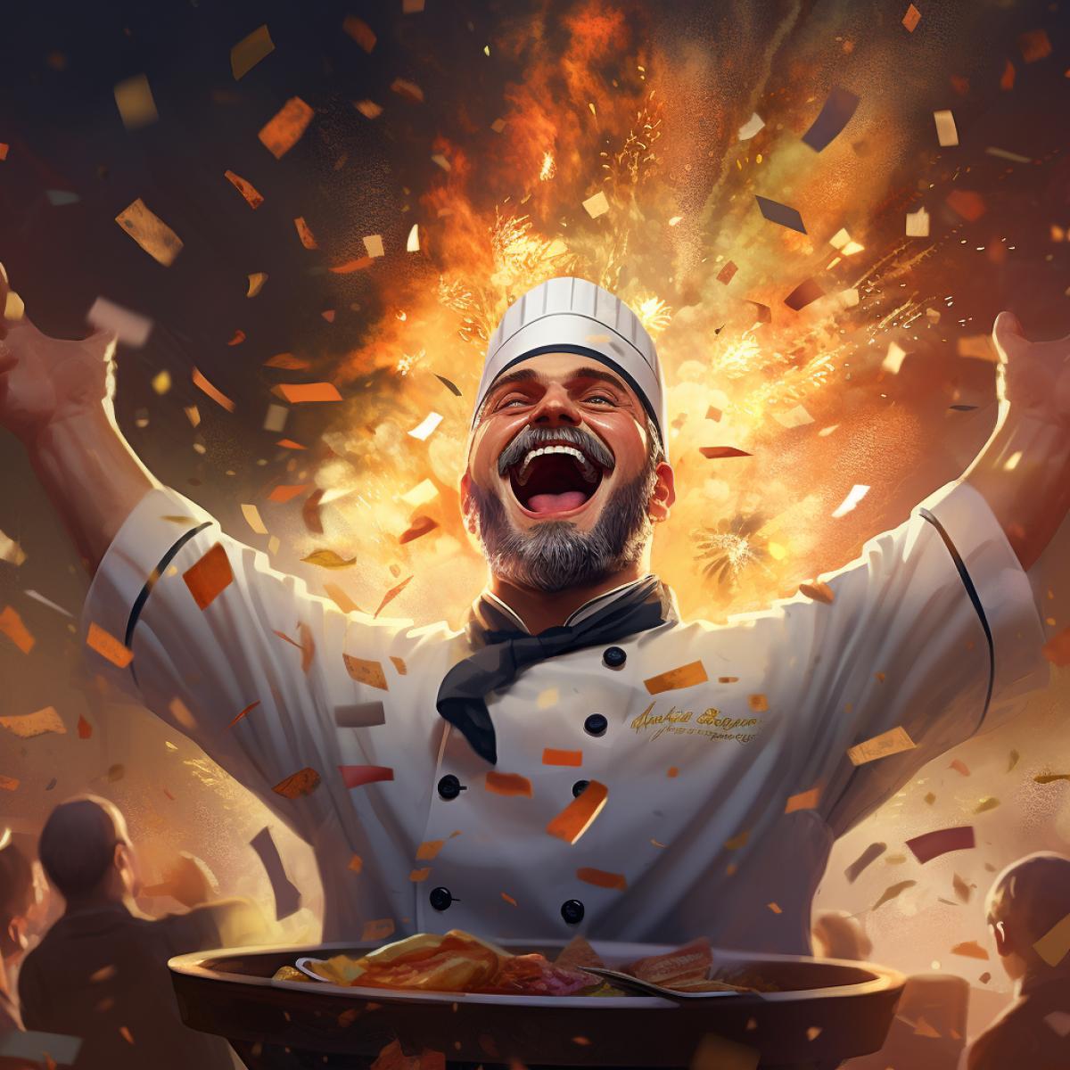 The taste of victory is the feeling of satisfaction, joy and triumph we feel when we achieve a goal or overcome a challenge. In this competition, your task is to create an image that visualizes the emotions and taste of victory.