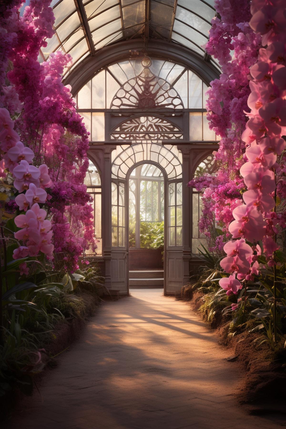 Orchid greenhouse, hd