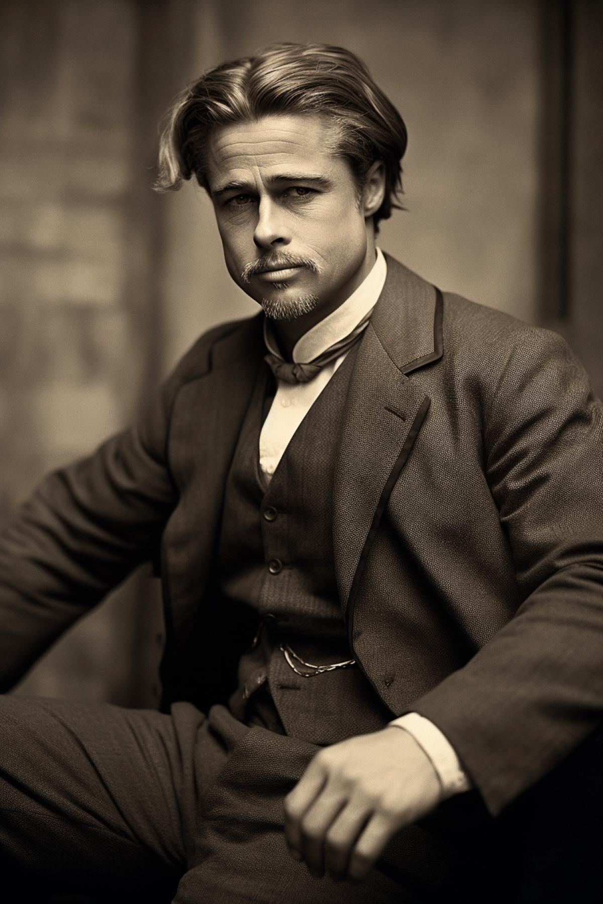 Brad Pitt, Vintage photo from 1910
