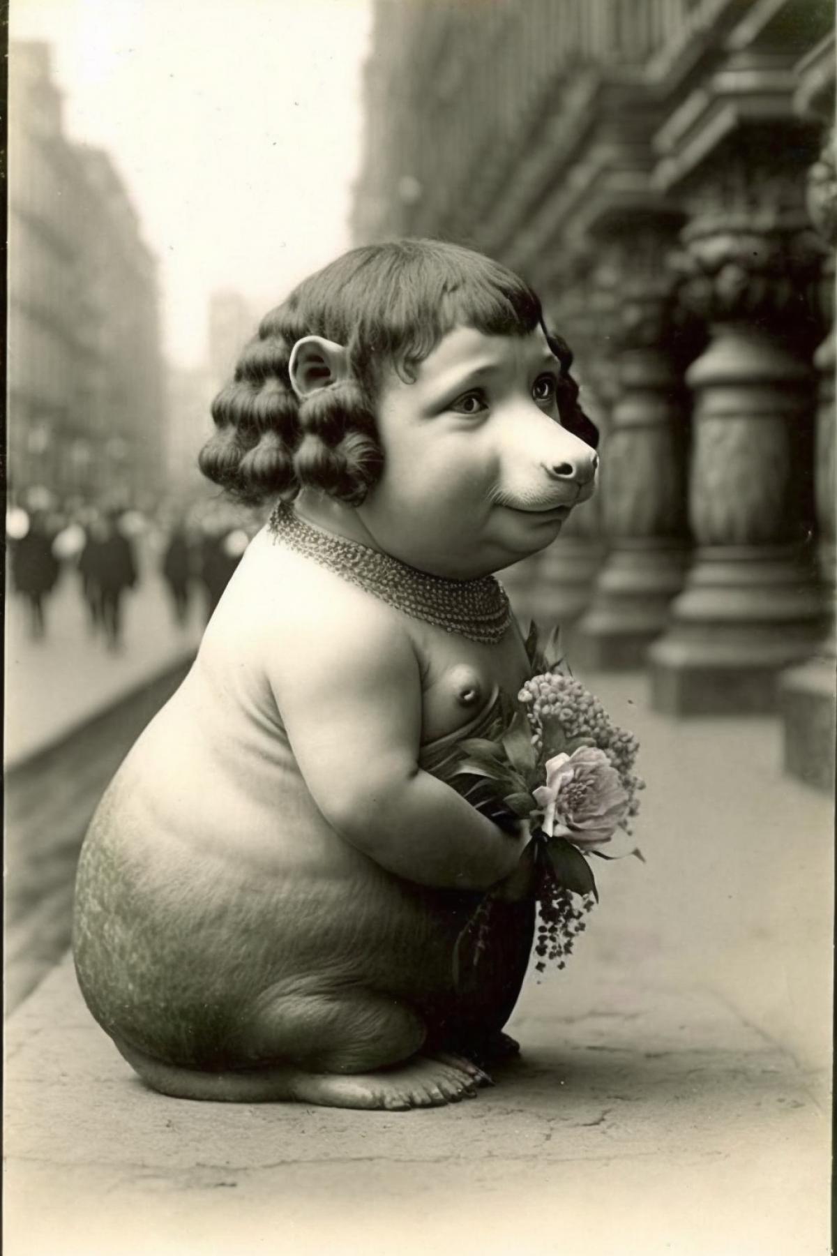 Hippo cat. Moscow. Early twentieth century.