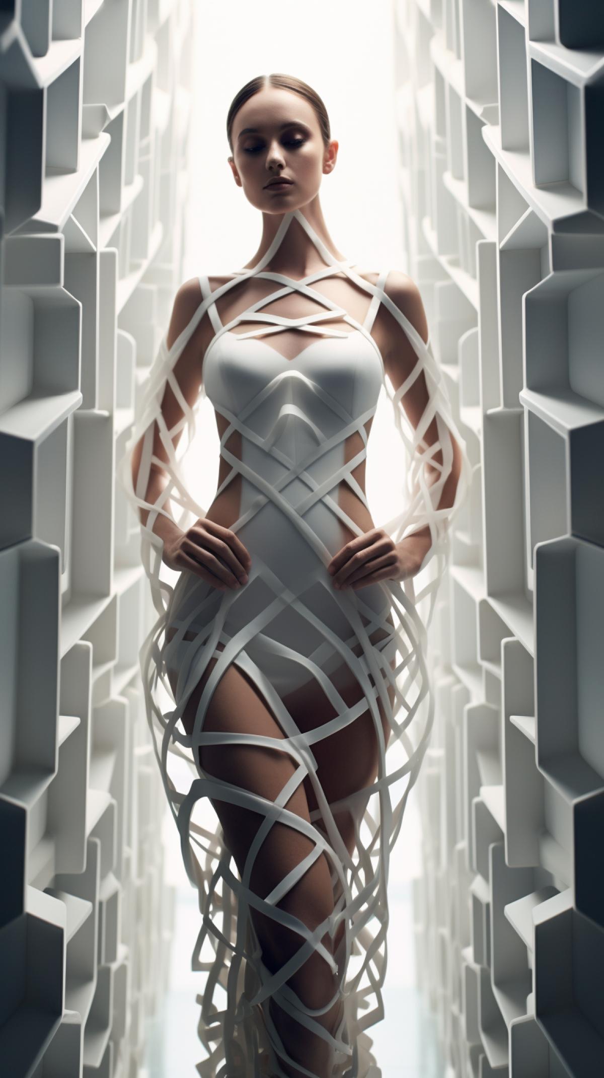 Amazing photography in structure in style of high fashion Foundation , 8k