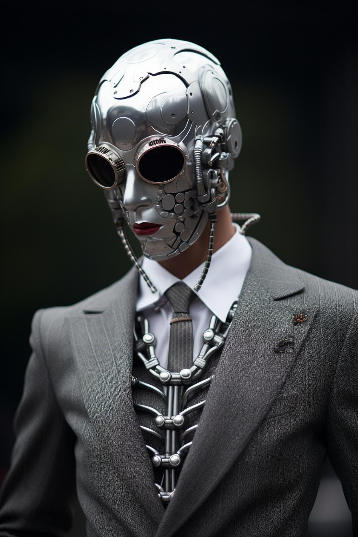 Aliens fashion style, top model, beautiful performance, design clothes, full body, extravagant, photorealistic, professional fashion photo, Thom Browne