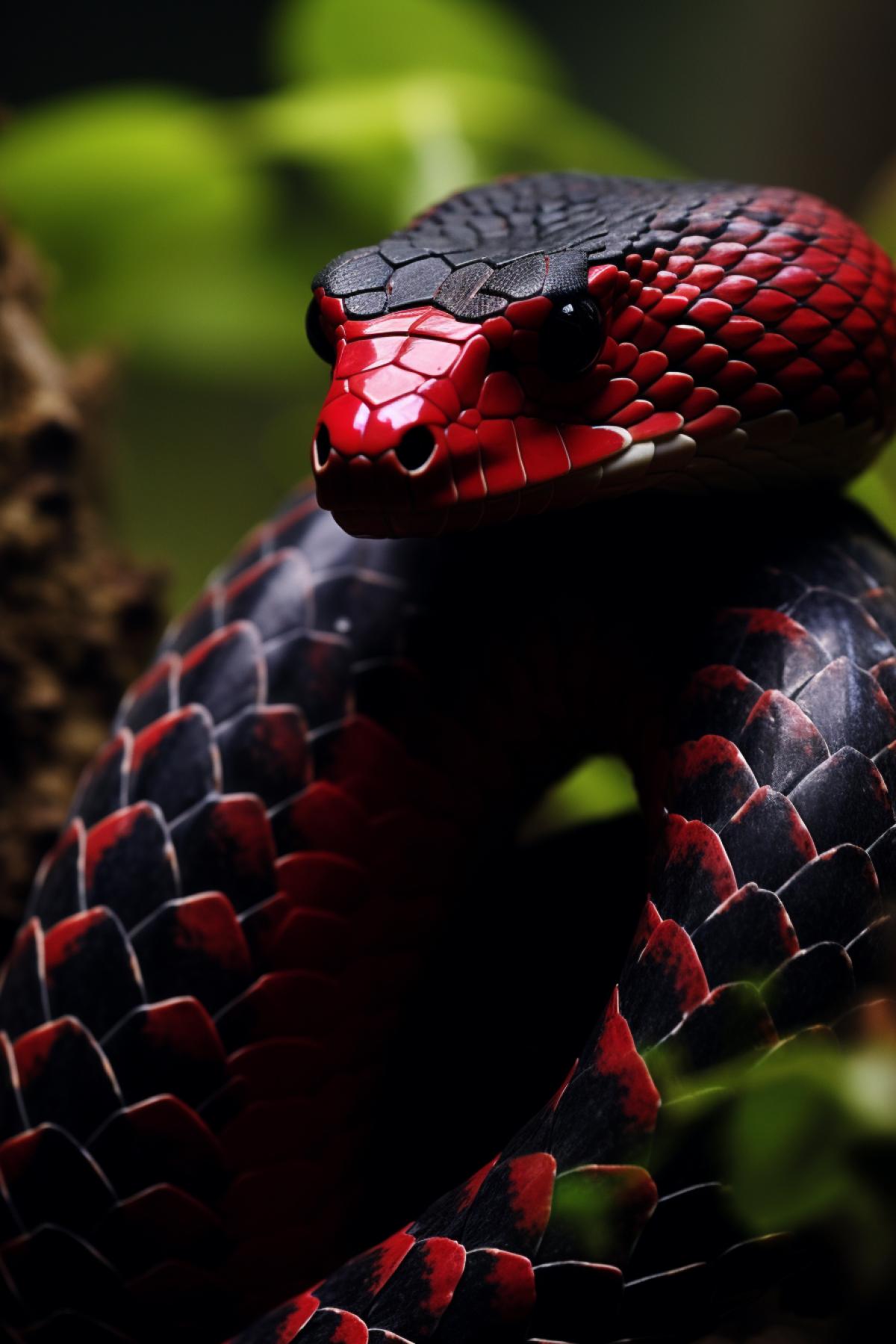 Devils snake in Eden dangerous evil very beautiful