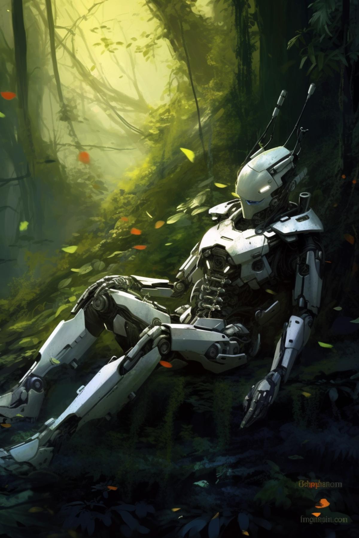 Shakespeare William A Midsummer Nights Dream the main character robot android sleeps in the forest