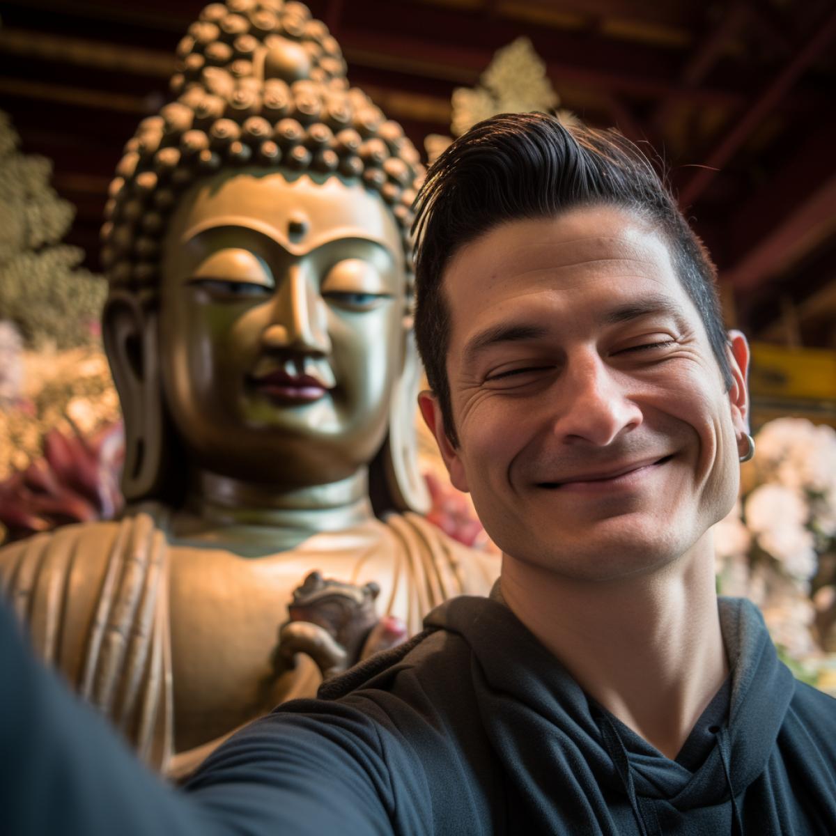 Selfie with Buddha