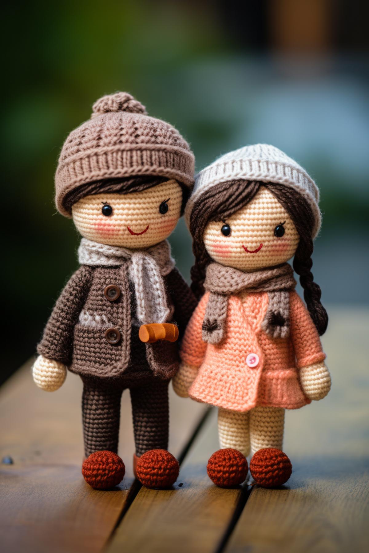 Knitted characters