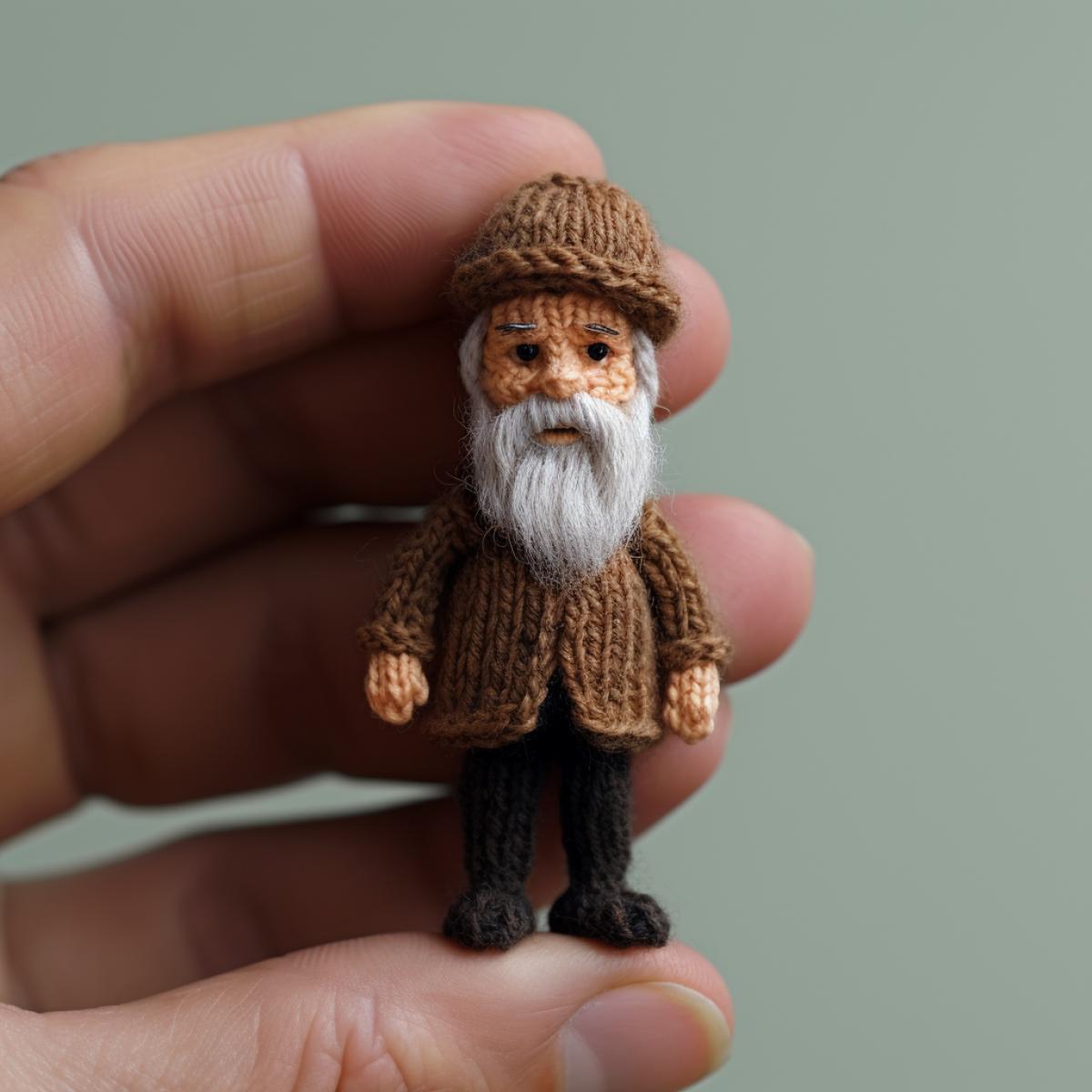Knitted miniature