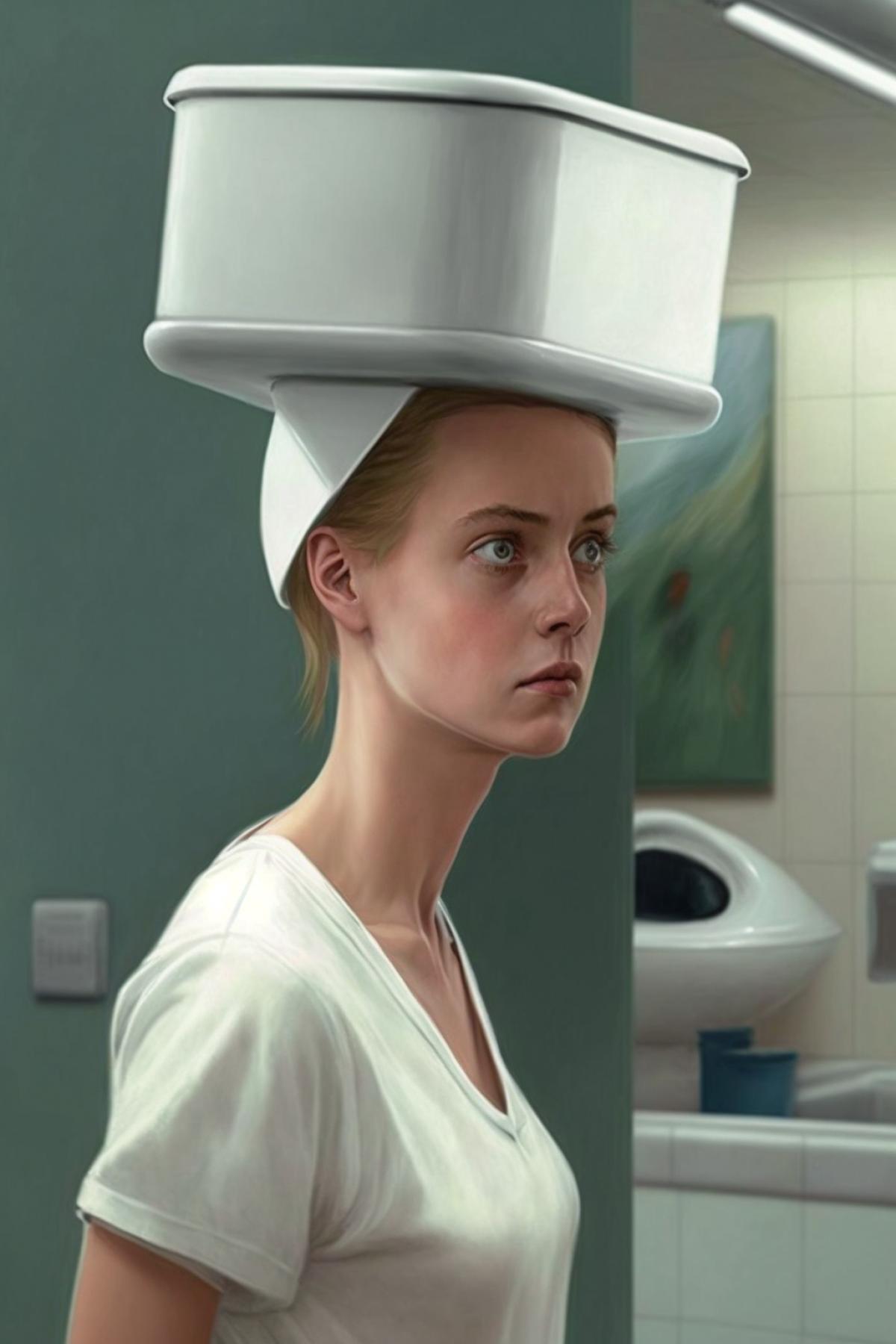 Sometimes it happens that only by putting the toilet on your head can you carry it home from the store