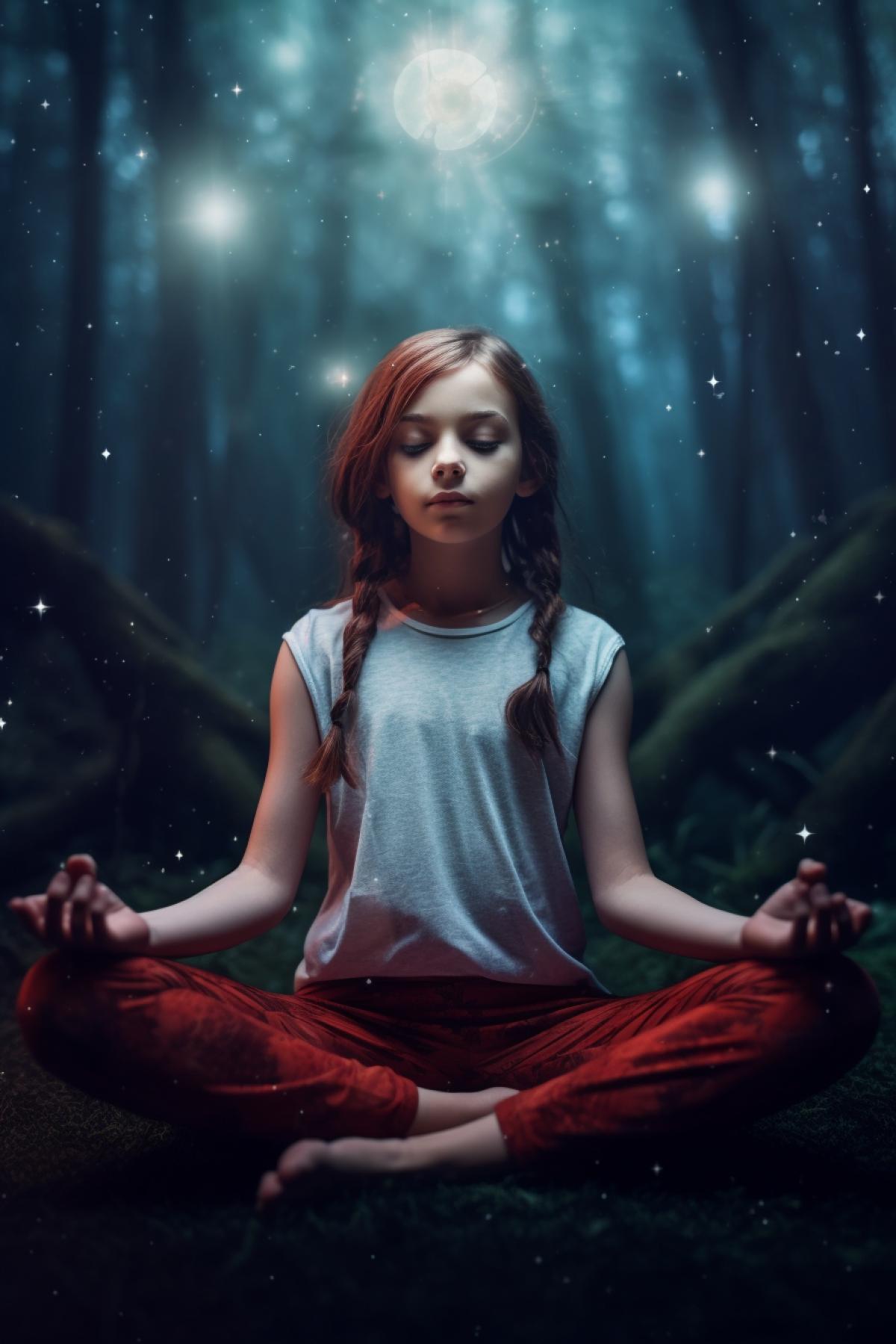 Girl doing yoga
