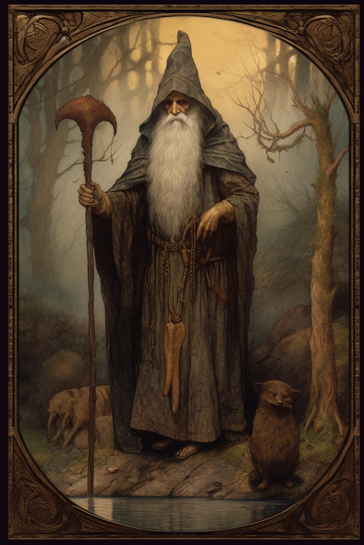 Hermit tarot card