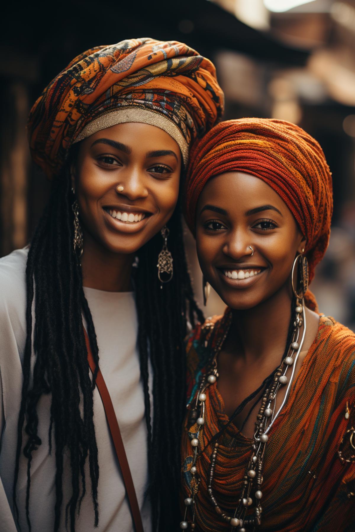 African woman holding a small child in her arms, dark and blue skin, traditional ethnic holiday outfit, red and yellow turban, professional reportage photography, out door, masterpiece, natural light, light background