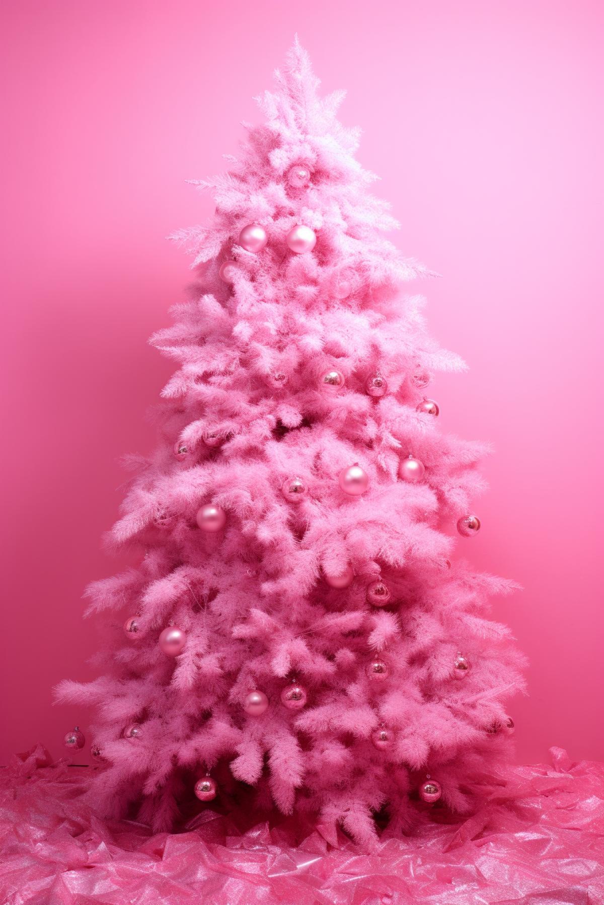 Pink Christmas tree