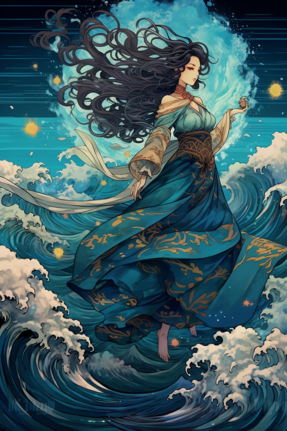 Majesty of the ocean anime drawing