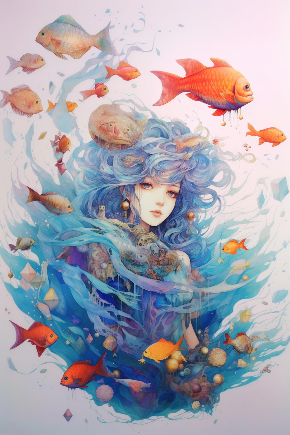 Majesty of the ocean anime drawing
