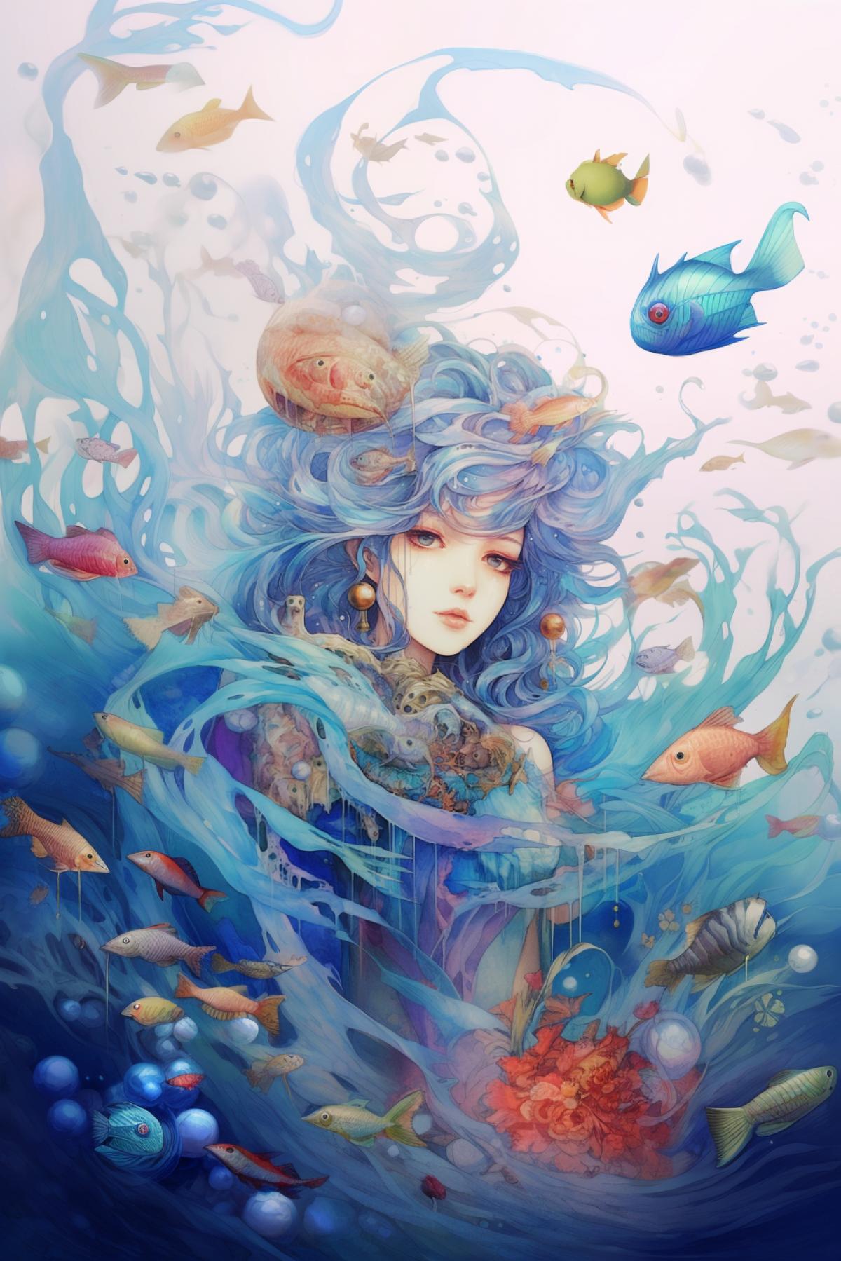 Majesty of the ocean anime drawing