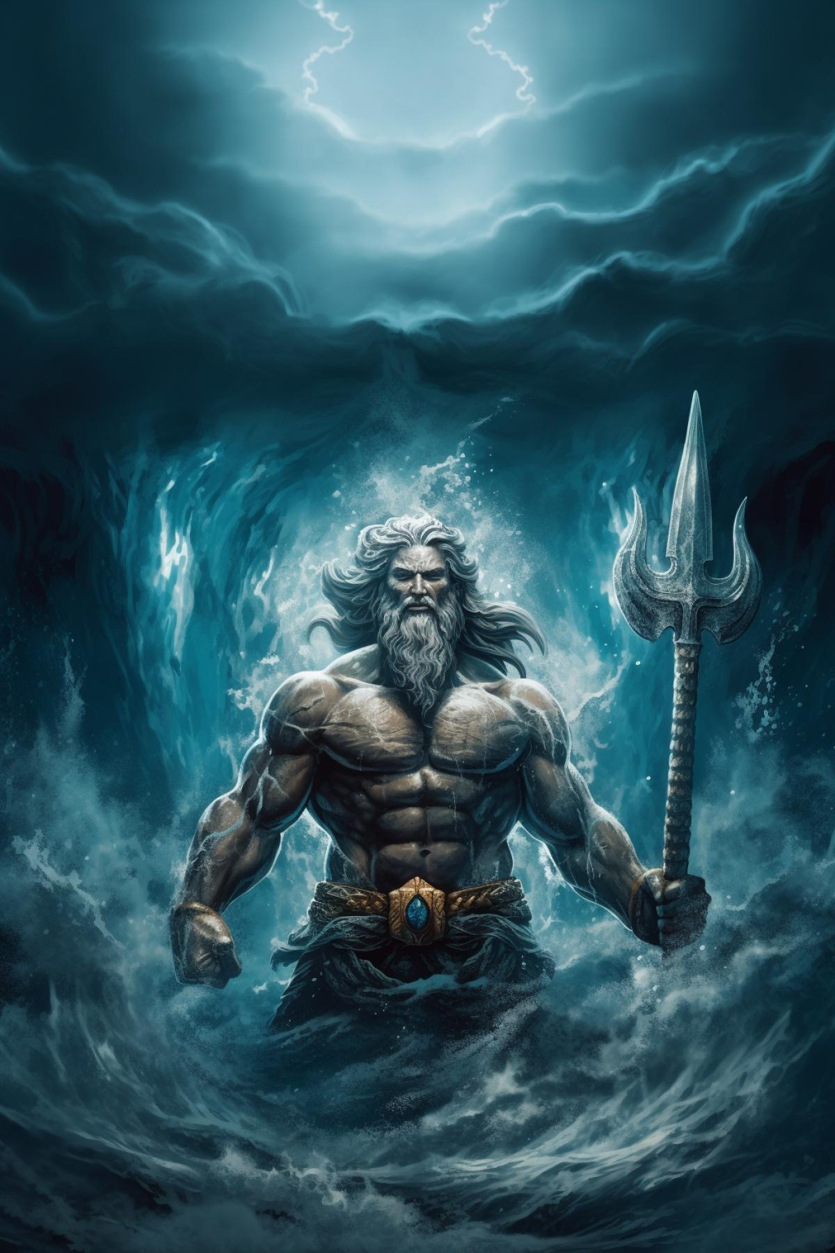 God of water, ocean, strength, power, greatness