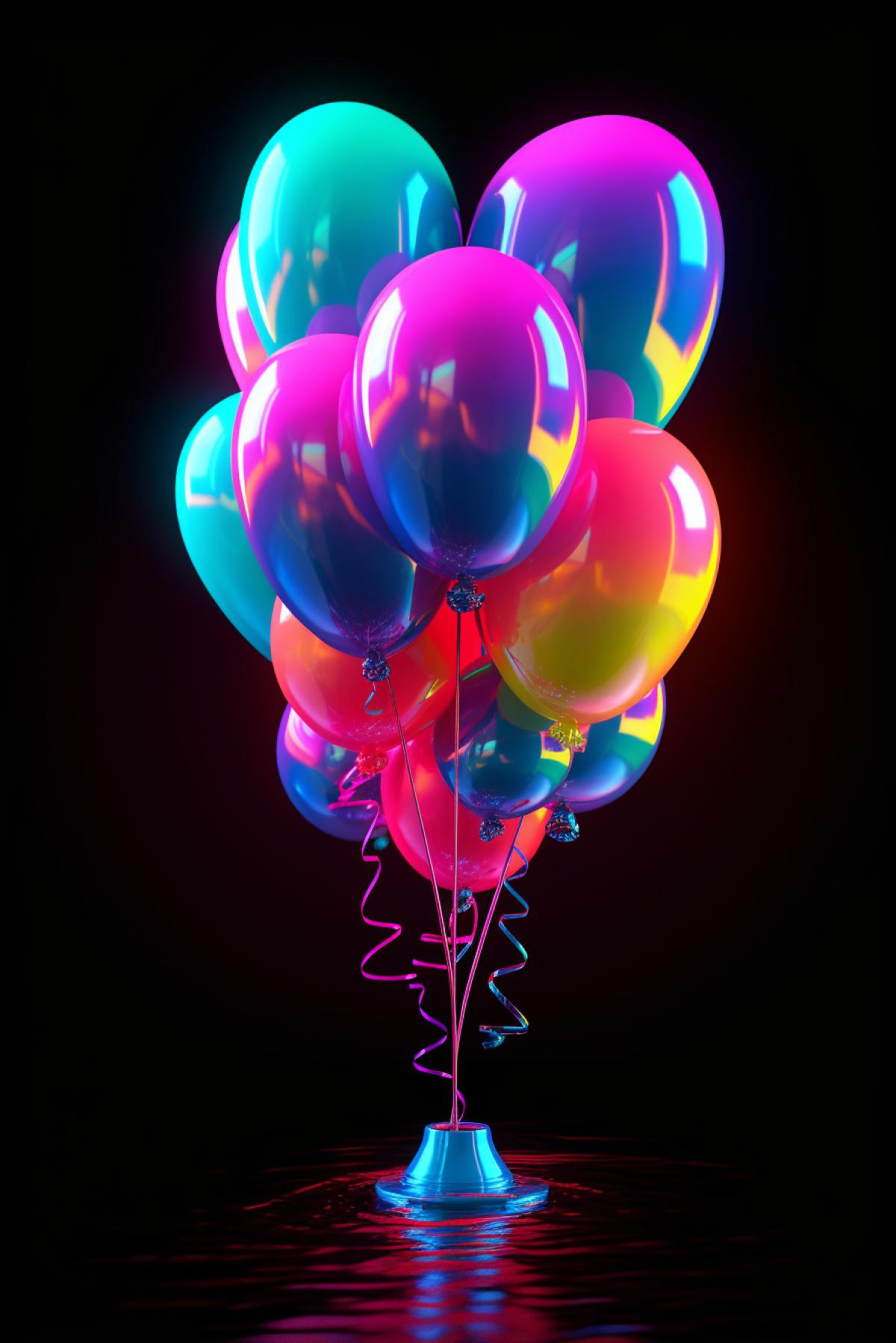 neon balloon
