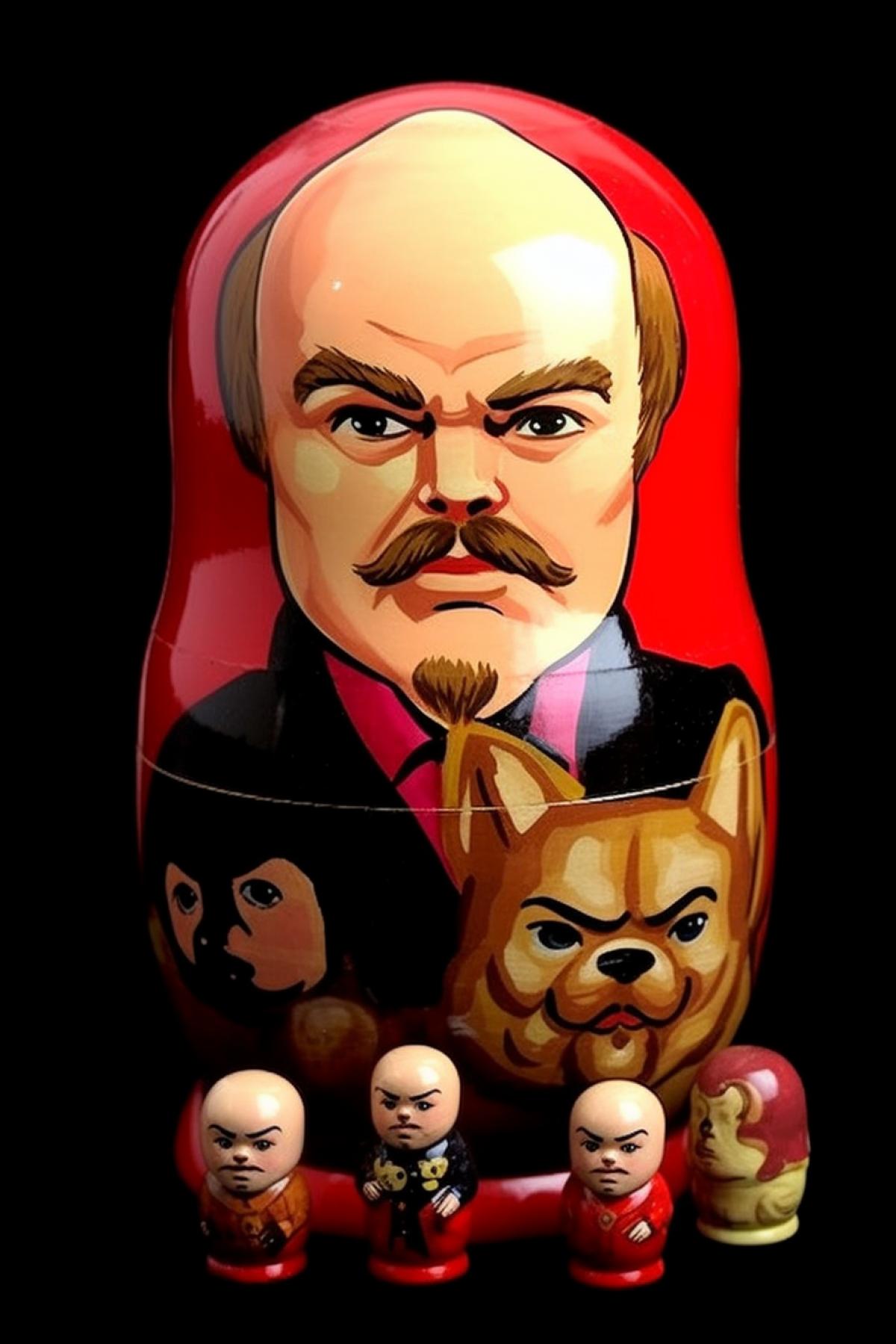 Lenin in the form of a matryoshka doll