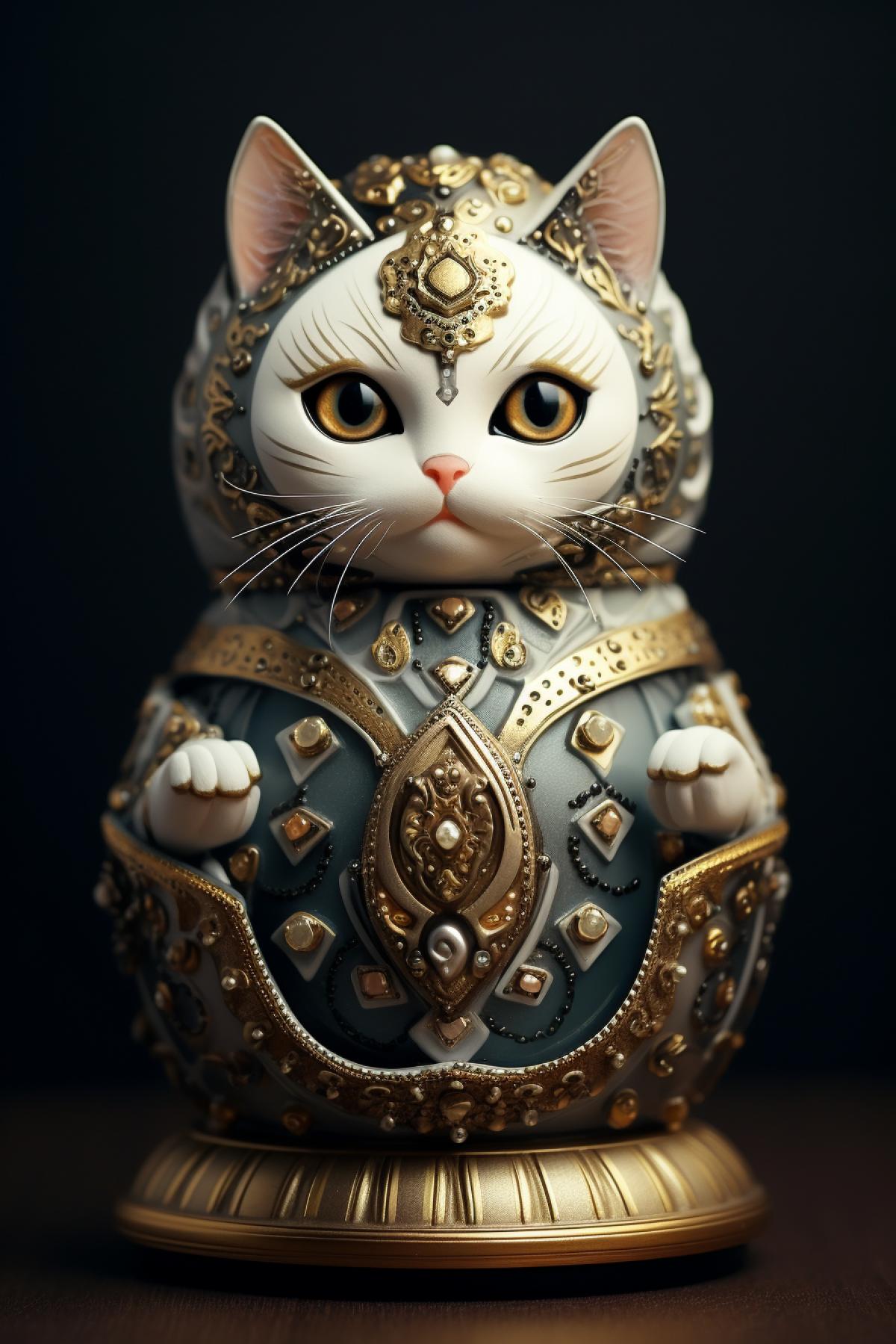 Matryoshka cat faberge baroque