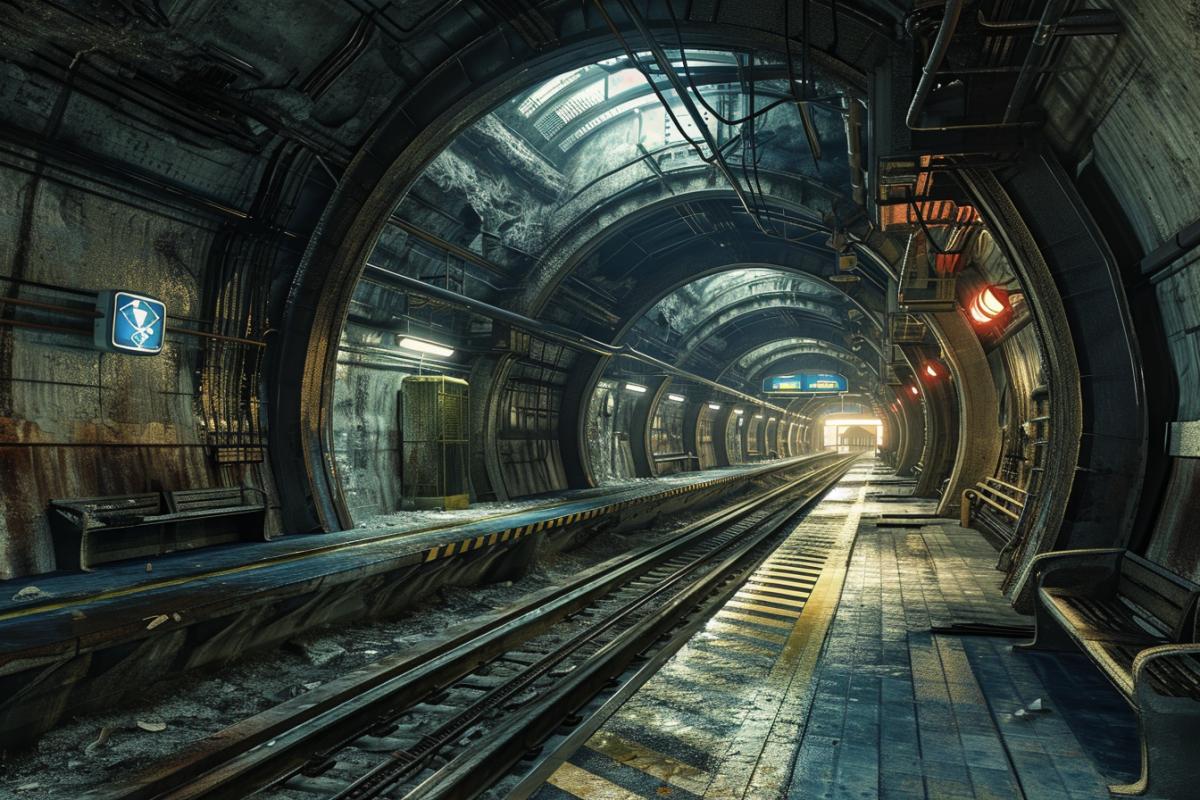 Beautiful fallout metro station