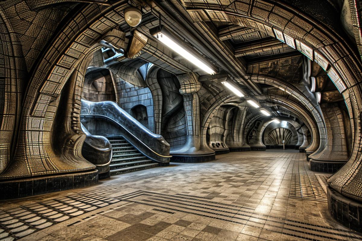 Giger style metro station