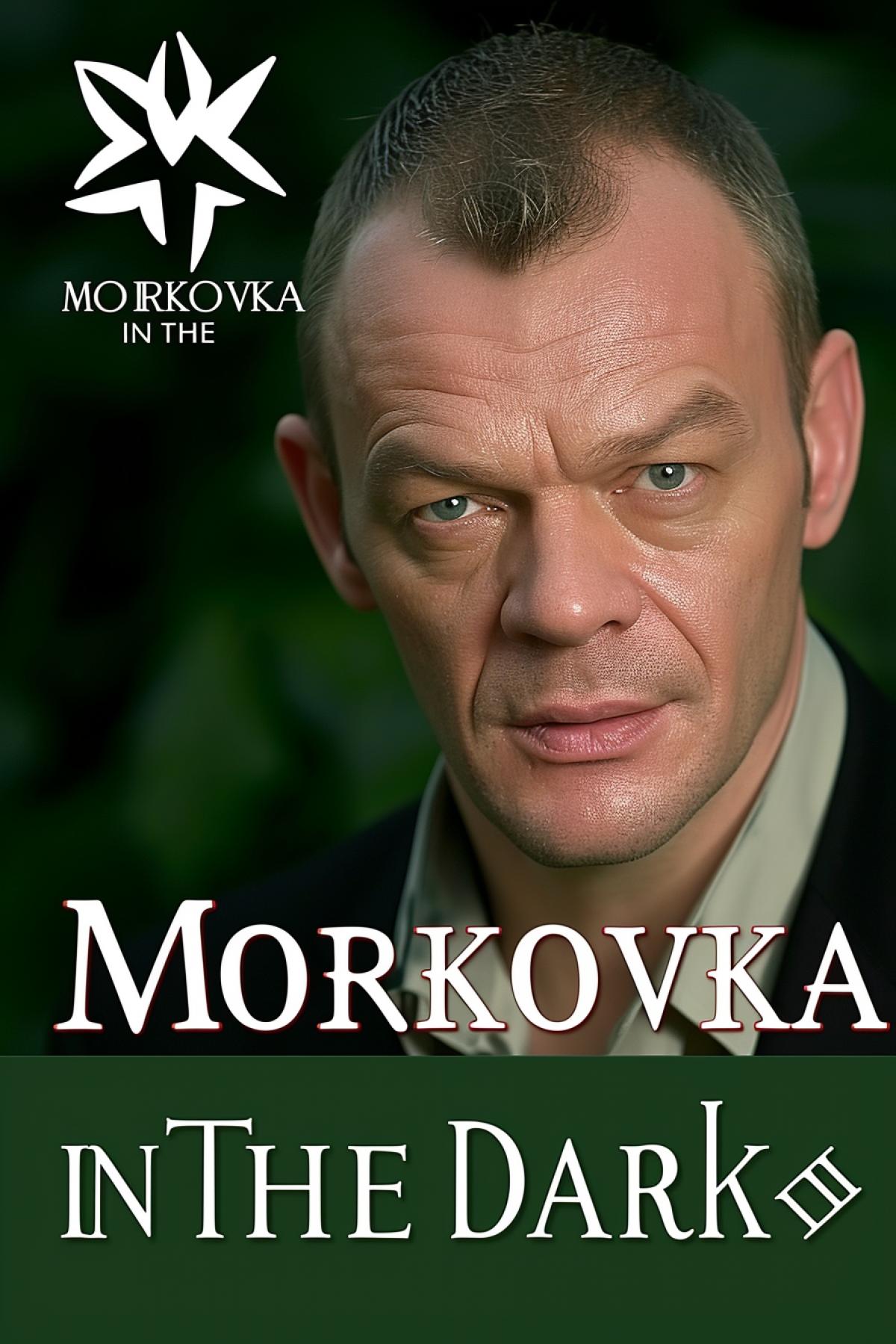 Poster for the film about evil vegetable growers \"MORKOVKA IN THE DARK\"